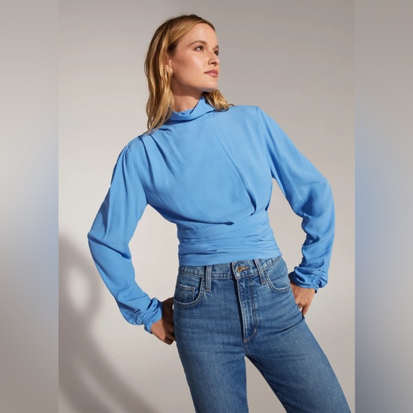 NWOT Favorite Daughter The Ingrid Blouse Size S $218 - Picture 1 of 7